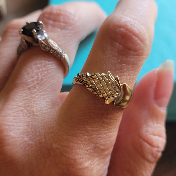 Tiffany & Company pineapple spoon ring in gold vermeil #42 - Picture 7 of 16